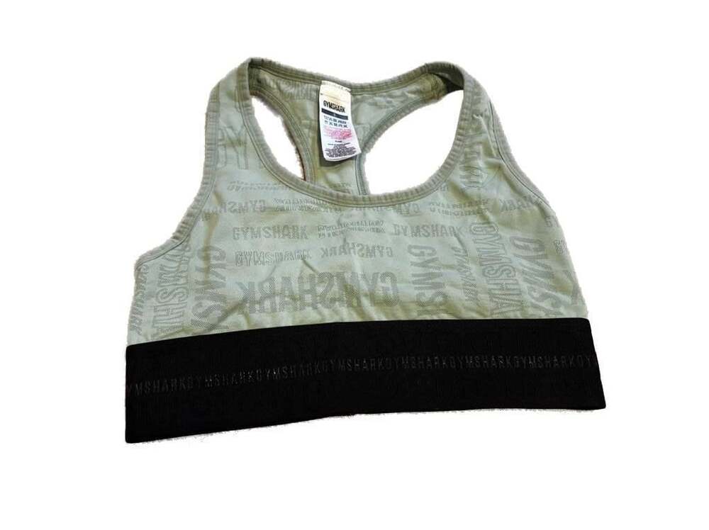 Gymshark Vision Sports Bra Medium Racerback Sage Green